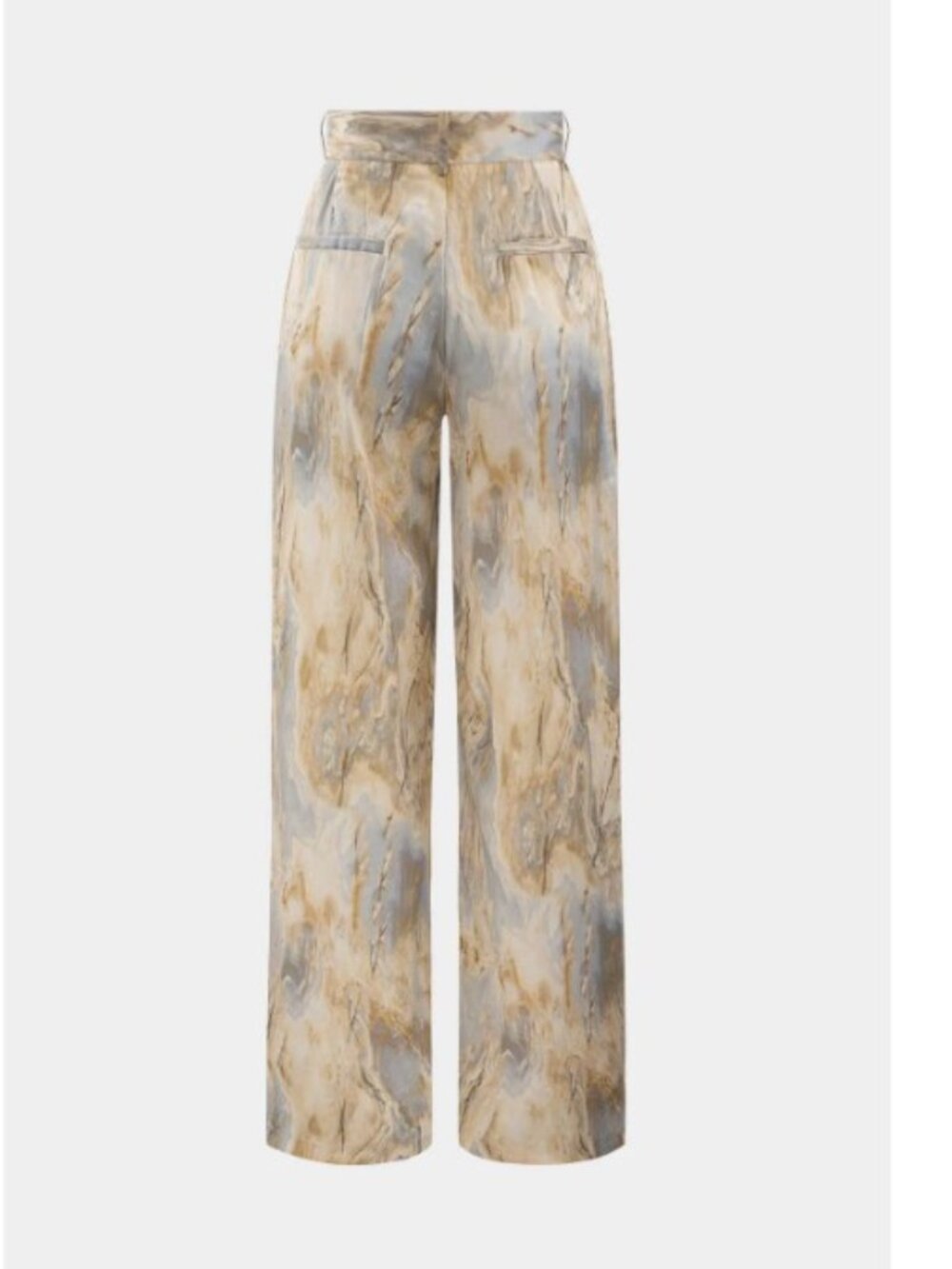PRINT SATIN PANTS - Picture 2 of 4